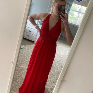 Red prom dress